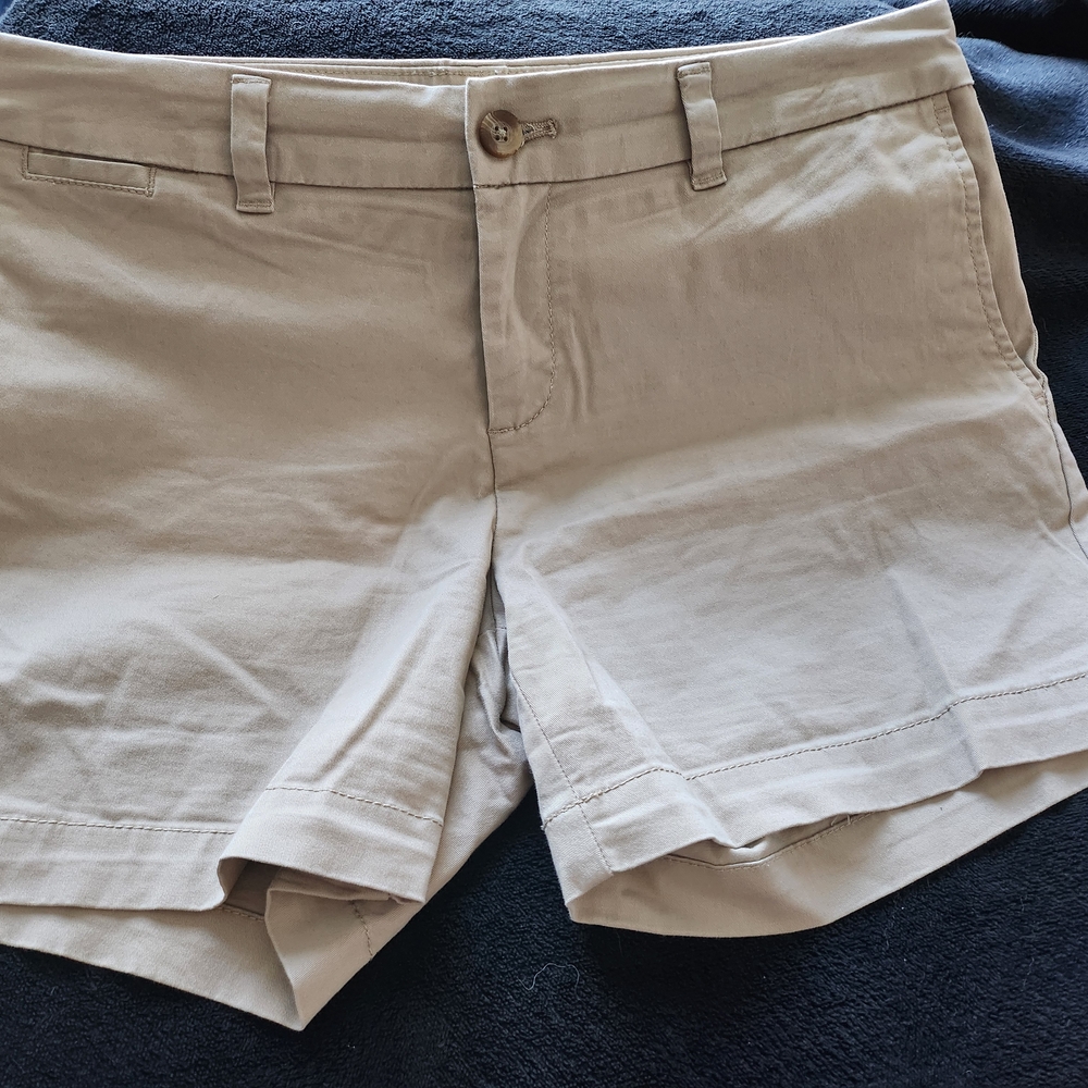 Faded Glory Tan Bermuda Shorts Casual Lightweight